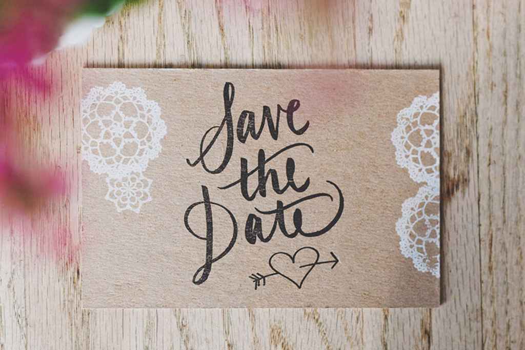 Save the date kartica. Foto: vir Pinterest