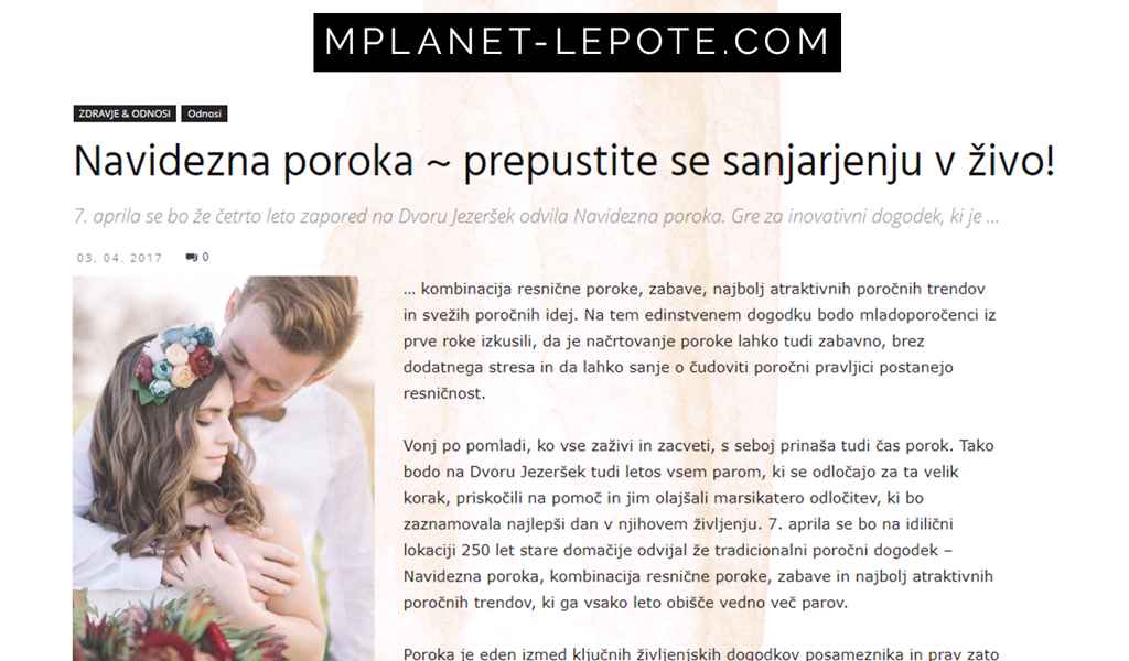 Prepustite se organizatorju poroke za brez stresno poroko.