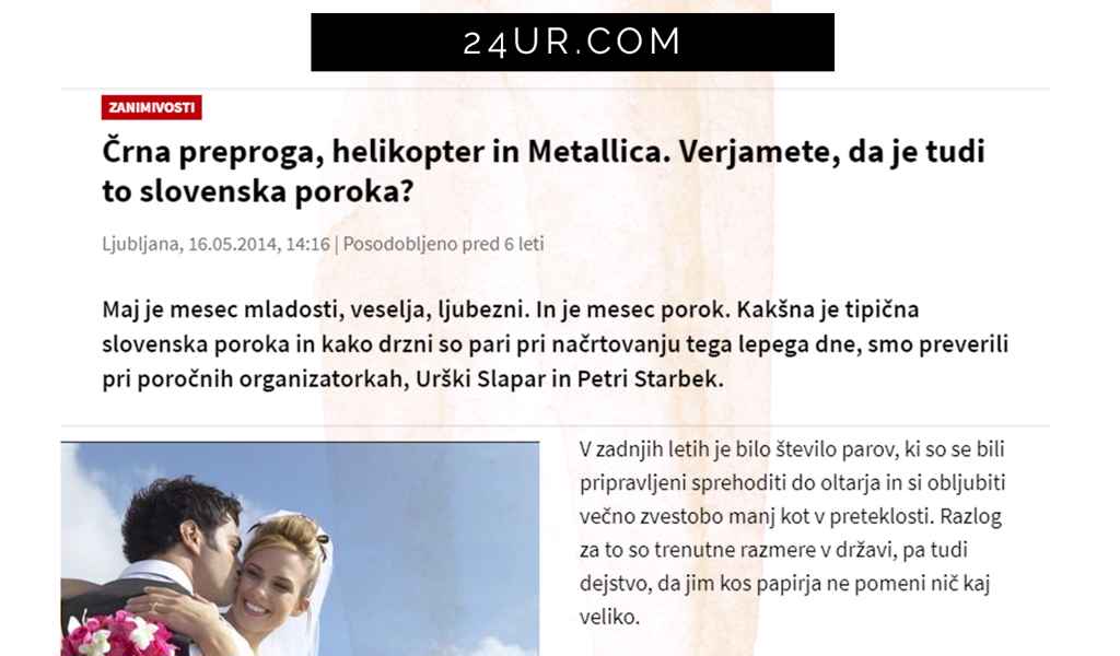 Animacija na poročni dan, personalizirana poroka