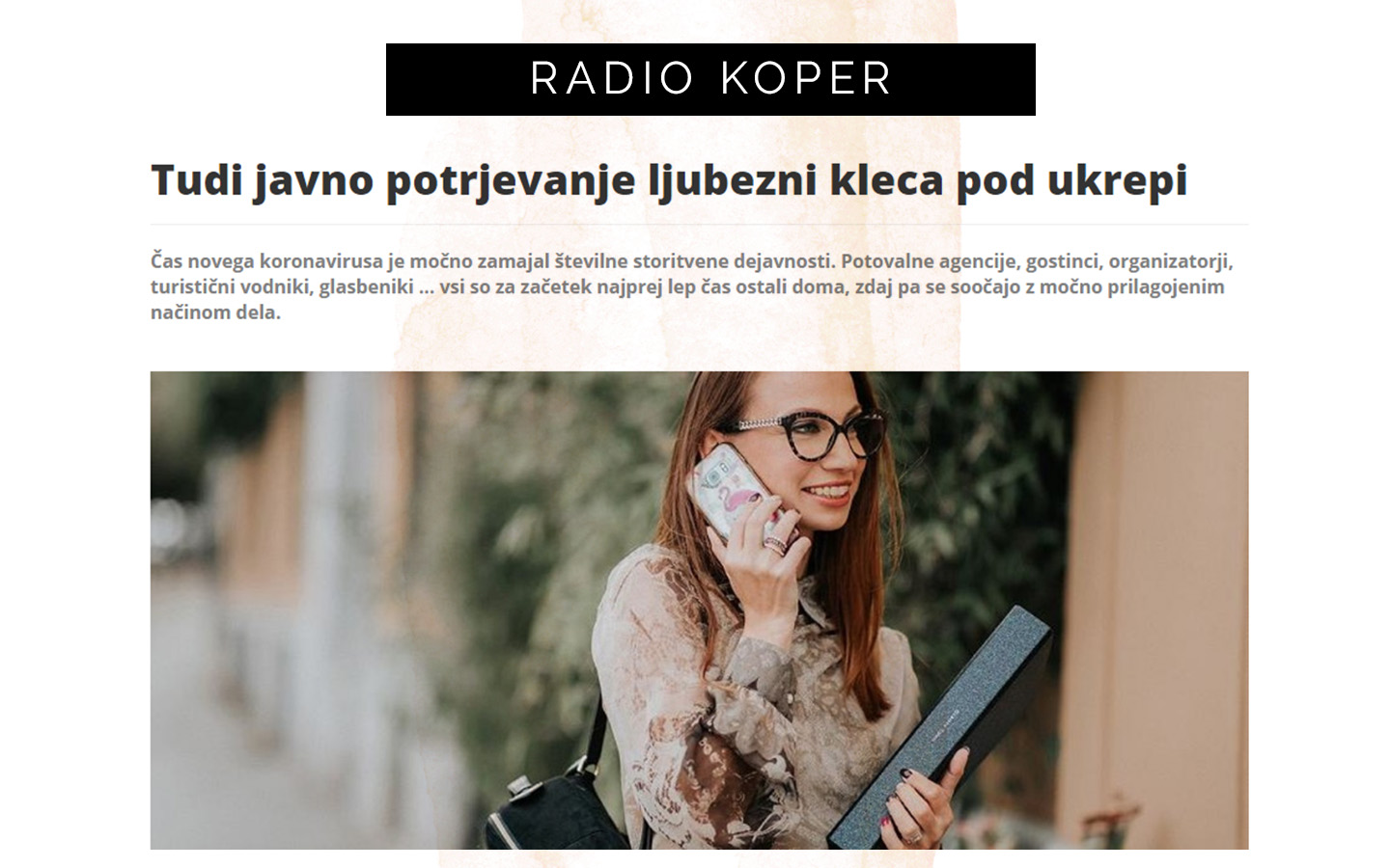 Korona obdobje je prineslo precej preglavic tudi ustvarjalcem, ki so vpleti v poročne obrede in slavja in ki so finančno precej odvisni od prihodkov, ki jih ustvarijo v dobrega pol leta, kolikor traja poročna sezona.