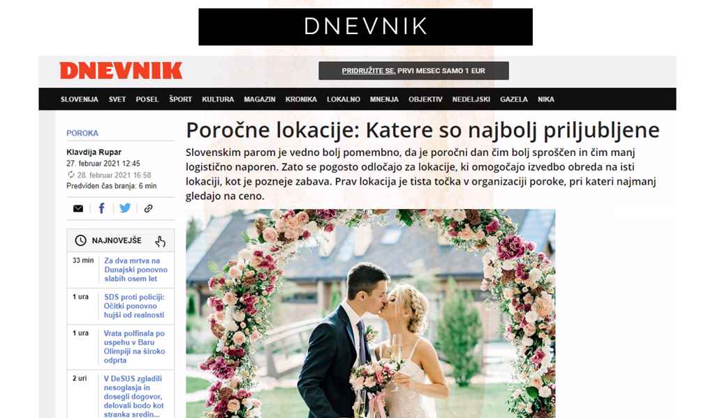 Organizatorka porok govori o poročnih lokacijah, ki so zelo priljubljene