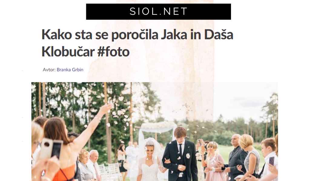 Poroka košarkarja Jake Klobučarja