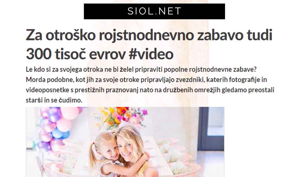 Organizacija zabave za otroke